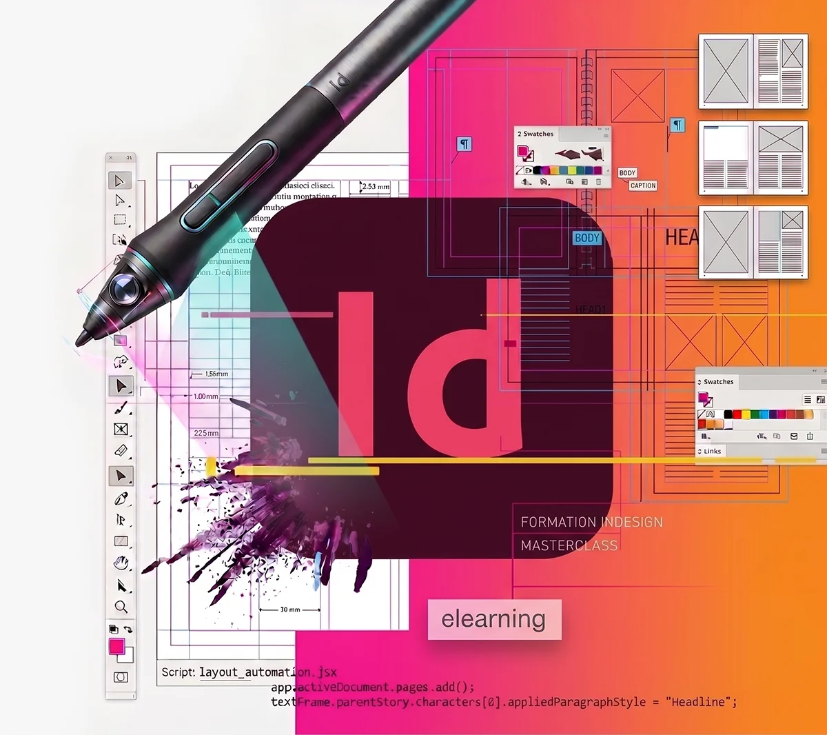 Formation Indesign en ligne par E-gitim